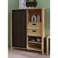 Sideboard mit Schubladen, geschlossenem Stauraum und Schiebetueren