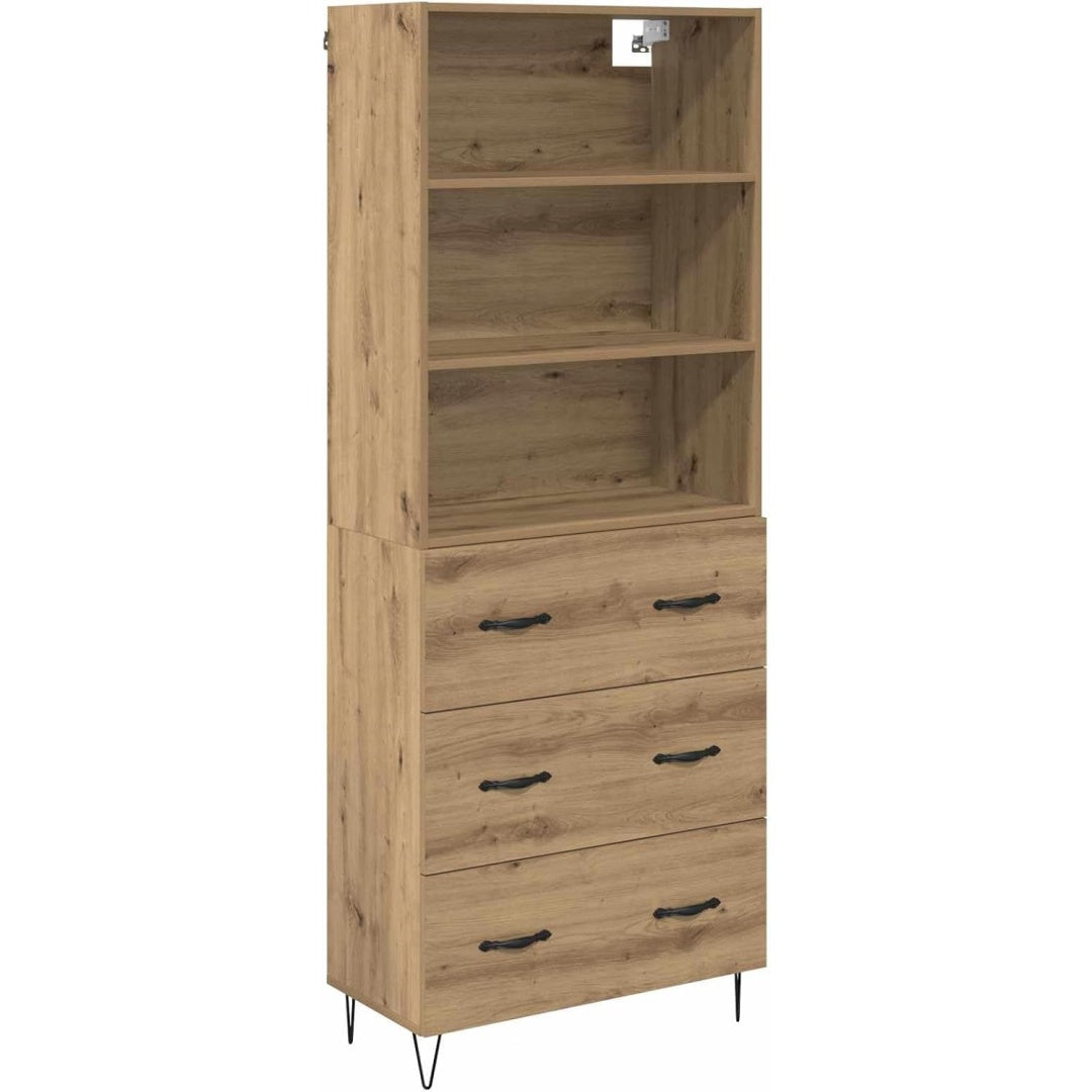 Sideboard aus Metall mit den Massen 69.5 x 34 x 180 cm