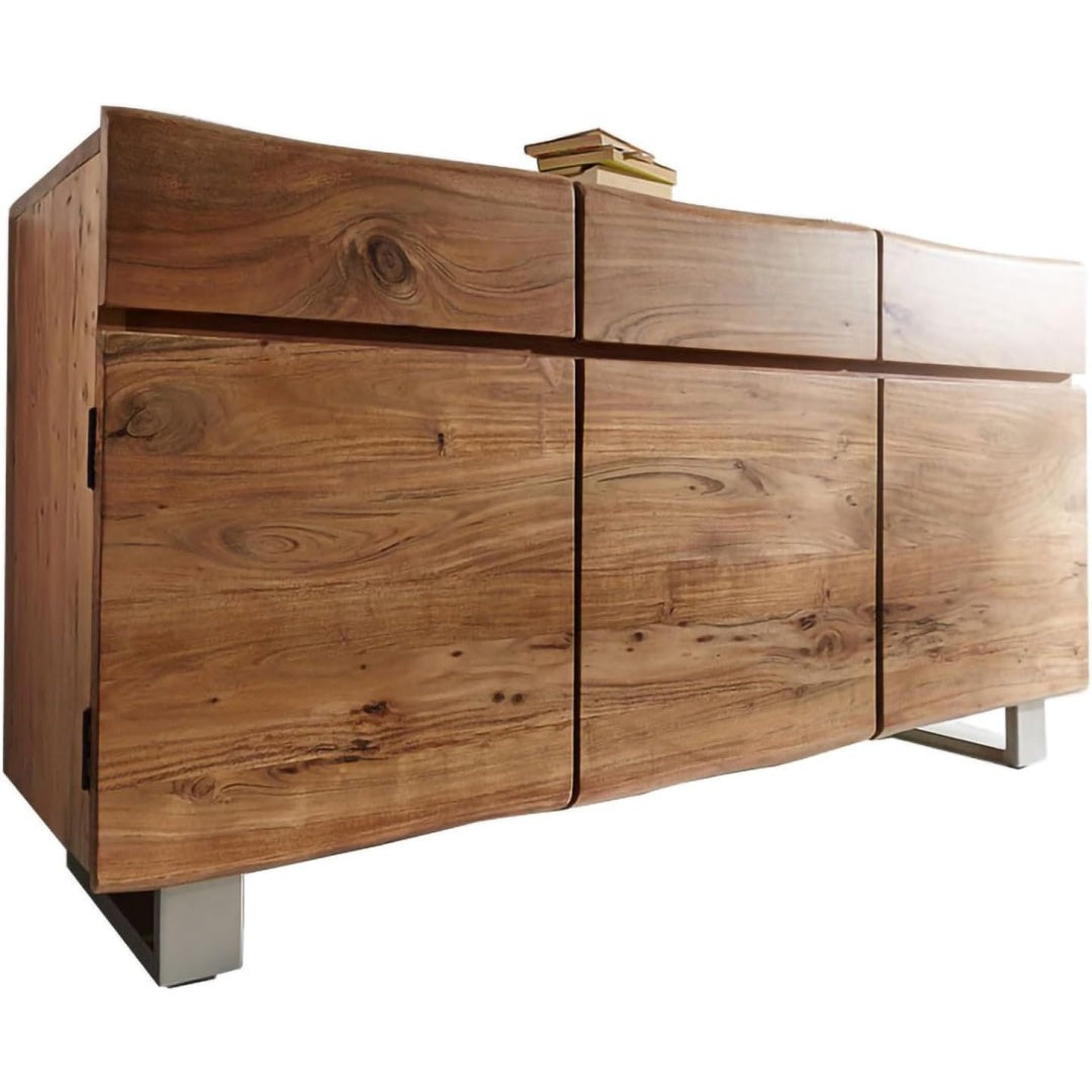 Sideboard mit 3 Tueren, Schubladen und geschlossenem Stauraum