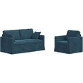 Sofagarnitur in Blau