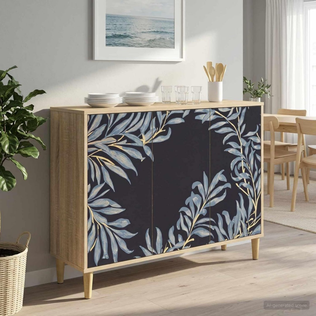 Sideboard mit den Massen 102 x 33 x 75 cm in Eichenbraun