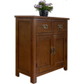 Sideboard verbindet matte Oberflaechen und 2 Schubladen