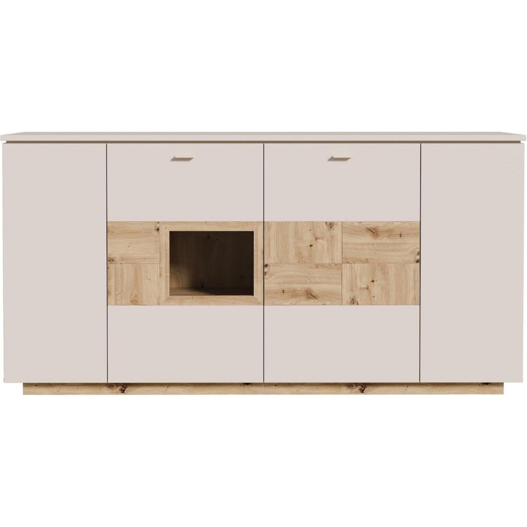 Sideboard mit Kunststofffuessen und 4 Tueren