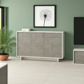 Sideboard mit 3 Tueren, Schubladen und beschichteten Flaechen