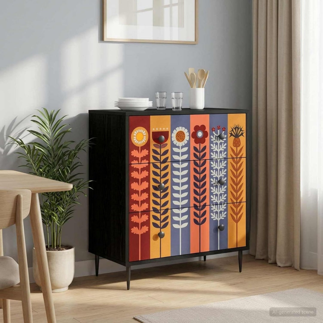 Sideboard in Mehrfarbig mit Schubladen