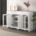 Sideboard mit 4 Tueren, Schubladen und verstellbaren Ablagen