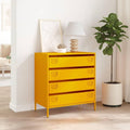 Sideboard mit den Massen 68 x 39 x 73.5 cm in Gelb