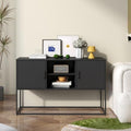 Sideboard mit den Massen 75 cm in Schwarz