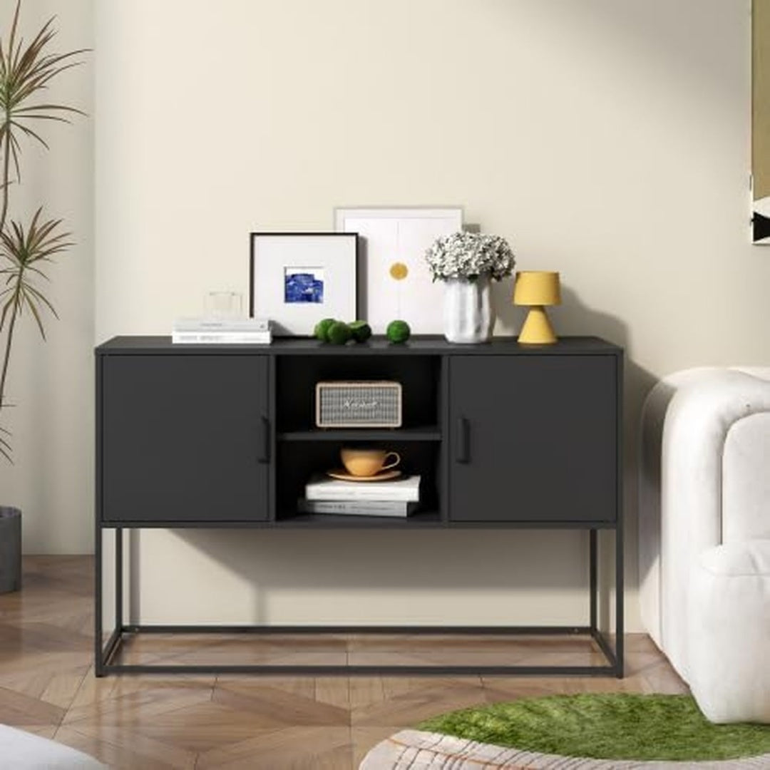 Sideboard mit den Massen 75 cm in Schwarz