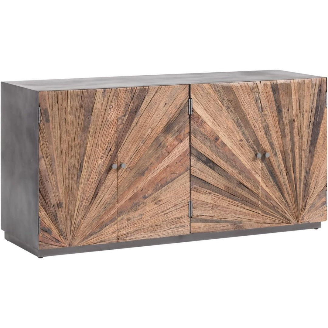 Das Sideboard vereint Form und matte Oberflaechen