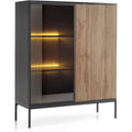 Vitrine mit grifflosen Fronten