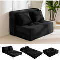 Sofa aus Cord mit einer klappbaren Konstruktion